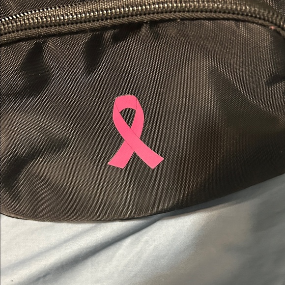 Black Fanny Pack with Pink Ribbon for Breast Cancer. Used very little. 2 pouches - Picture 2 of 9